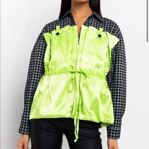 Akira Houndstooth Jacket Size Small